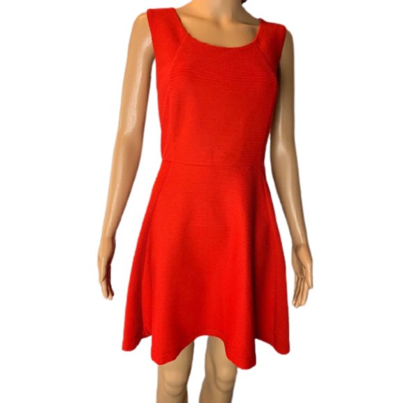 Express Red Skater Dress - Picture 1 of 6